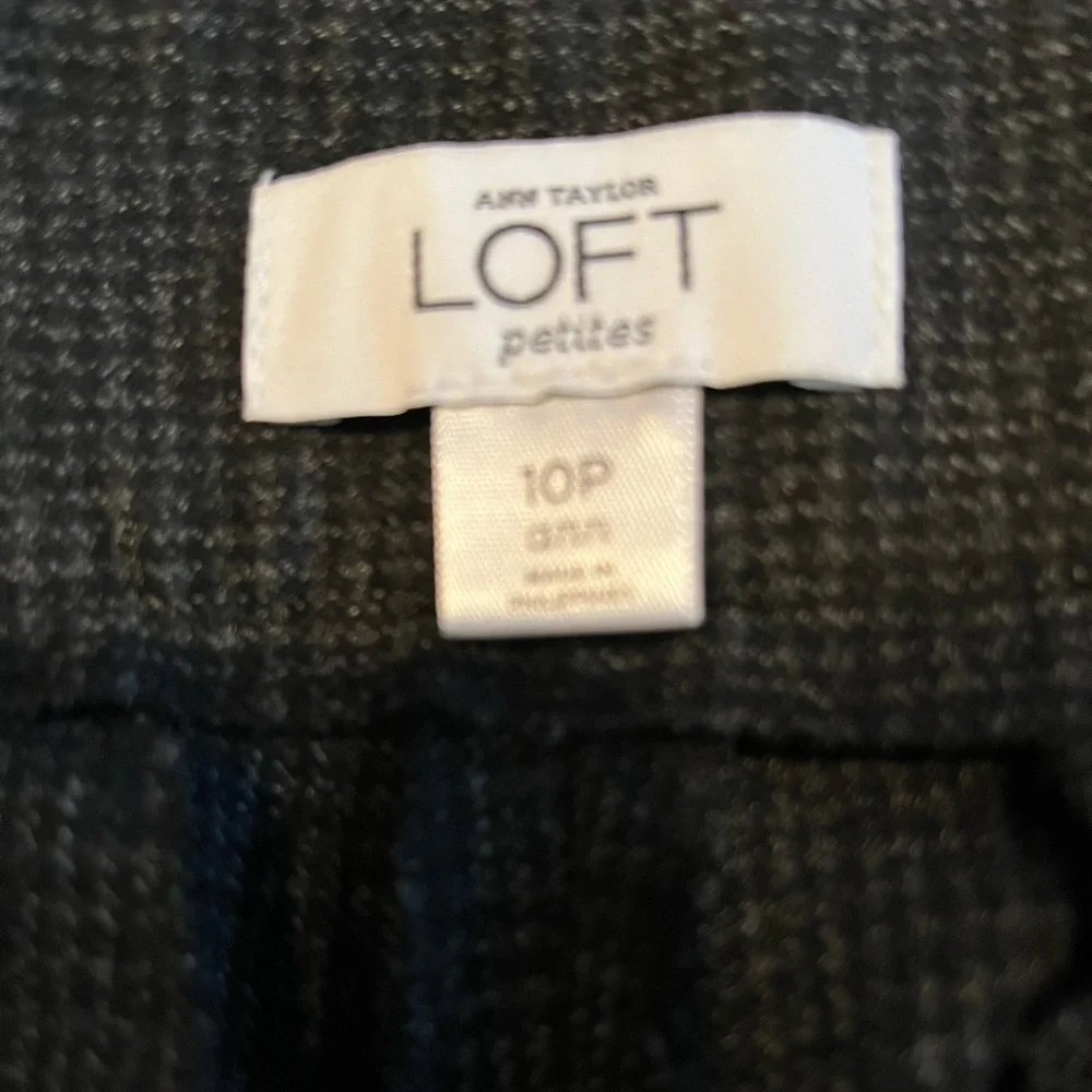 EUC Loft pants Ann Style tweed like pants size 10P - Picture 4 of 8